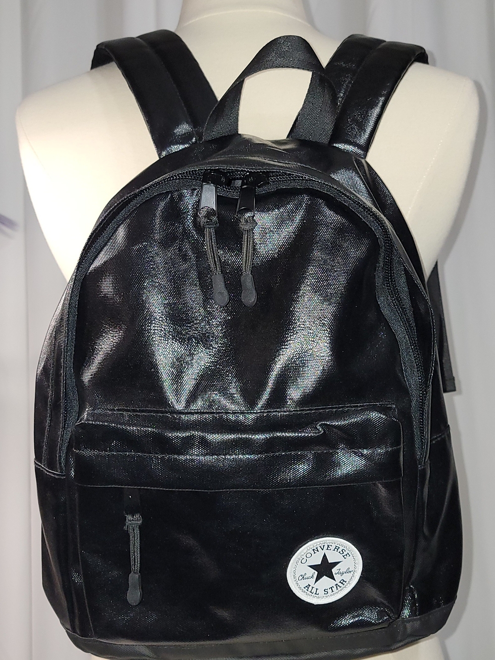 Converse Black Shiny Classic Backpack